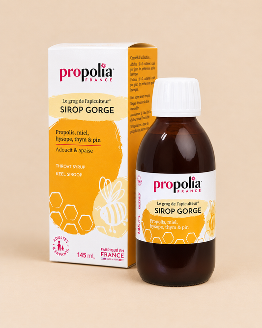 By Amina's Honing Keelsiroop propolis hoest siroop 145ml